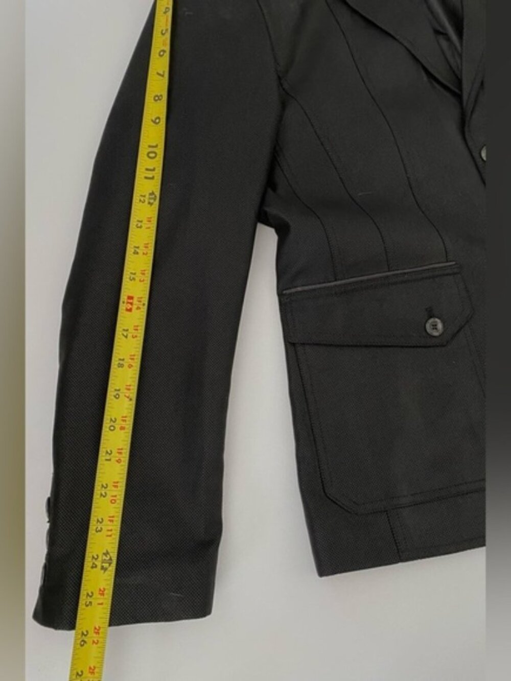 Mondo Menswear Jacket Blazer Black Zipper Leather Accent New size X-Large - Picture 11 of 14